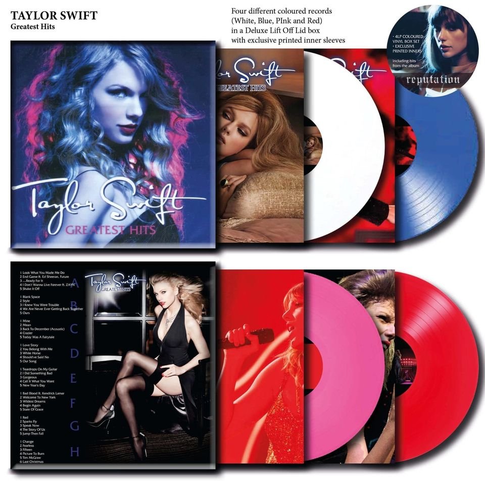 Taylor Swift – Greatest Hits 4LP Vinyl Boxset